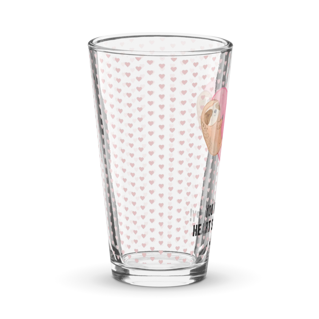Szklanka do picia premium leniwce Serce Miłość, partner, przyjaciel, przyjaciółka, mąż, żona, wesele, zaręczyny, prośba o rękę, prezent miłosny, rocznica, dzień ślubu