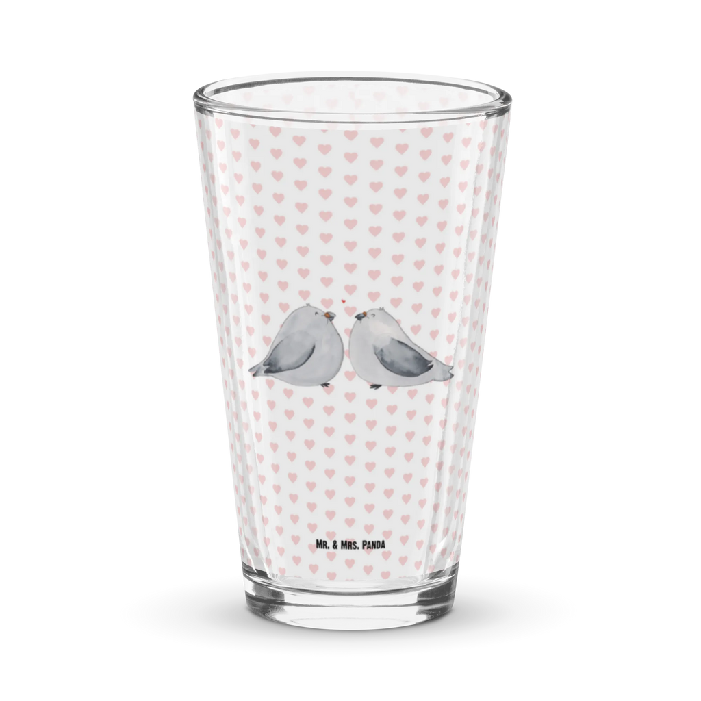 Szklanka do picia premium Gołębia miłość Miłość, partner, przyjaciel, przyjaciółka, mąż, żona, wesele, zaręczyny, prośba o rękę, prezent miłosny, rocznica, dzień ślubu