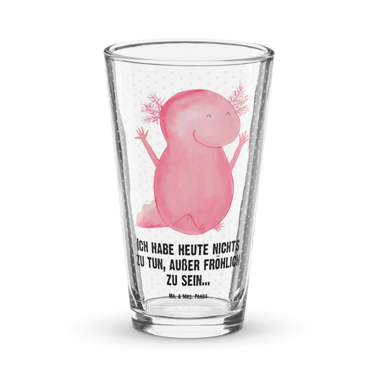 Premium drinking glass axolotl Hooray highball glass, barware, glass, beer glass, water glass, premium glassware, dishwasher safe glass, lead-free crystal glass, cocktail glass, drinking glass, stemware, luxury drinking glass, tumbler, pint glass, Axolotl, Axelotl, marine animals, Mexican walking fish, salamander, satisfaction, motivation, fun, amphibian, tail, axolotl, joy, cheerful, axolot