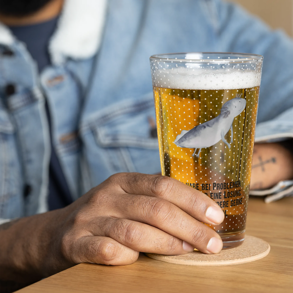 Premium drinking glass axolotl To swim luxury drinking glass, glass, premium glassware, tumbler, barware, drinking glass, pint glass, beer glass, lead-free crystal glass, highball glass, dishwasher safe glass, cocktail glass, stemware, water glass, Axolotl, Axelotl, marine animals, Mexican walking fish, salamander, problem, axolot, problems, solutions, tail, motivation, amphibians