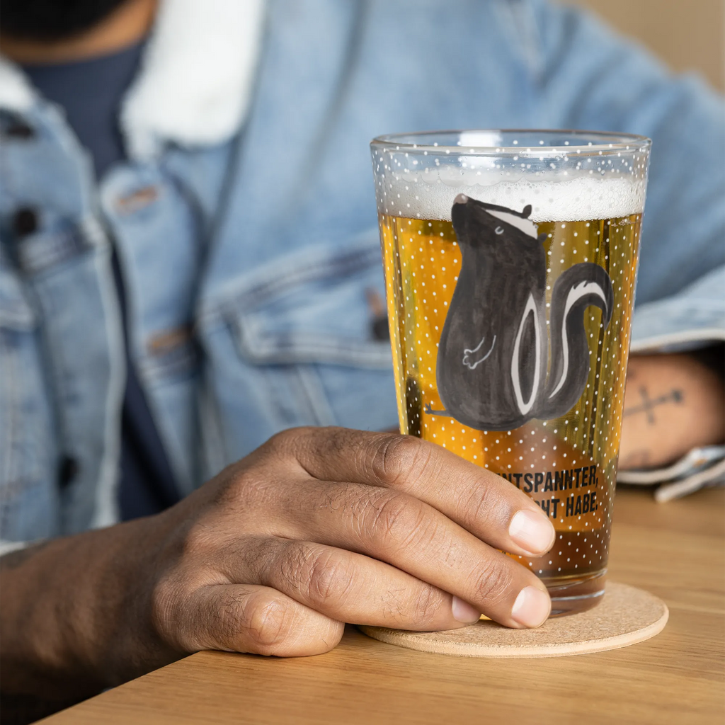 Szklanka do picia premium skunks siedzenie Stinktier, Skunk