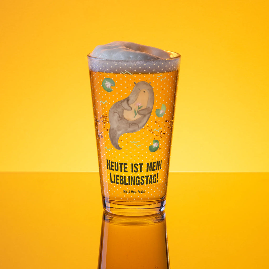 Premium drinking glass otter Water Lily highball glass, tumbler, glass, stemware, premium glassware, drinking glass, pint glass, barware, beer glass, dishwasher safe glass, lead-free crystal glass, water glass, cocktail glass, luxury drinking glass, otter, marten, sea otter, European otter, water mammal, aquatic animal, baby otter, predator, water, otter gifts, animal lover, gift ideas for animal lovers, animal, mammal, water animal, gifts for people in love