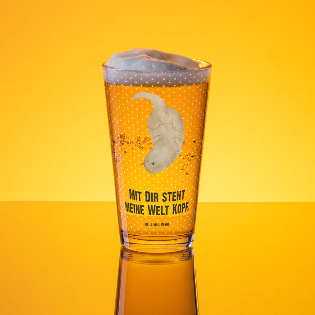 Szklanka do picia premium wydra Do góry nogami Kuna, wydra, morska wydra