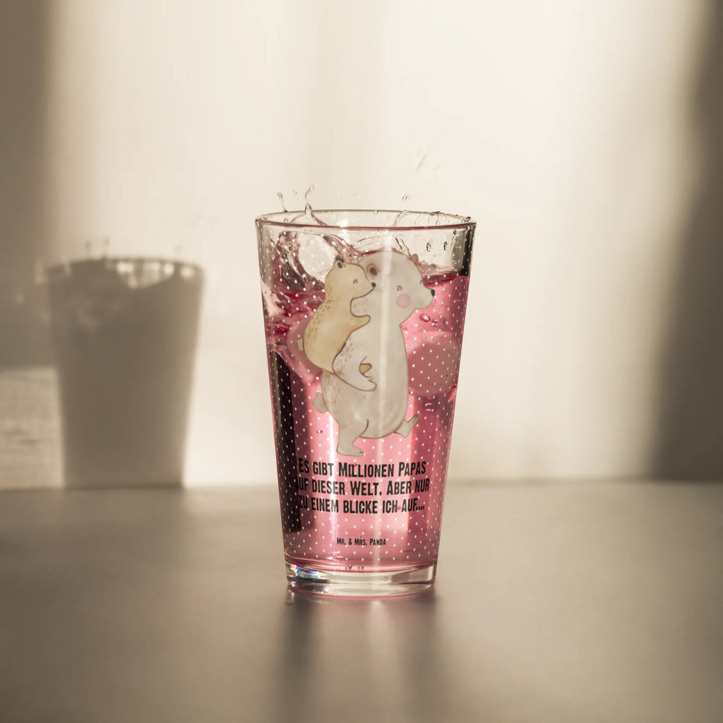 Szklanka do picia premium Tata Niedźwiedź Rodzina, Dzień Ojca, Dzień Matki, brat, siostra, mama, tata, babcia, dziadek