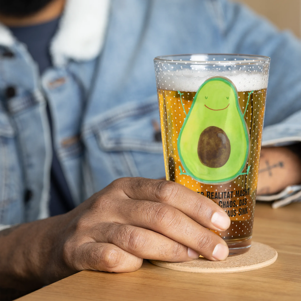 Szklanka do picia premium Awokado Szczęśliwy Awokado, Warzywa, Wegan, Zdrowy