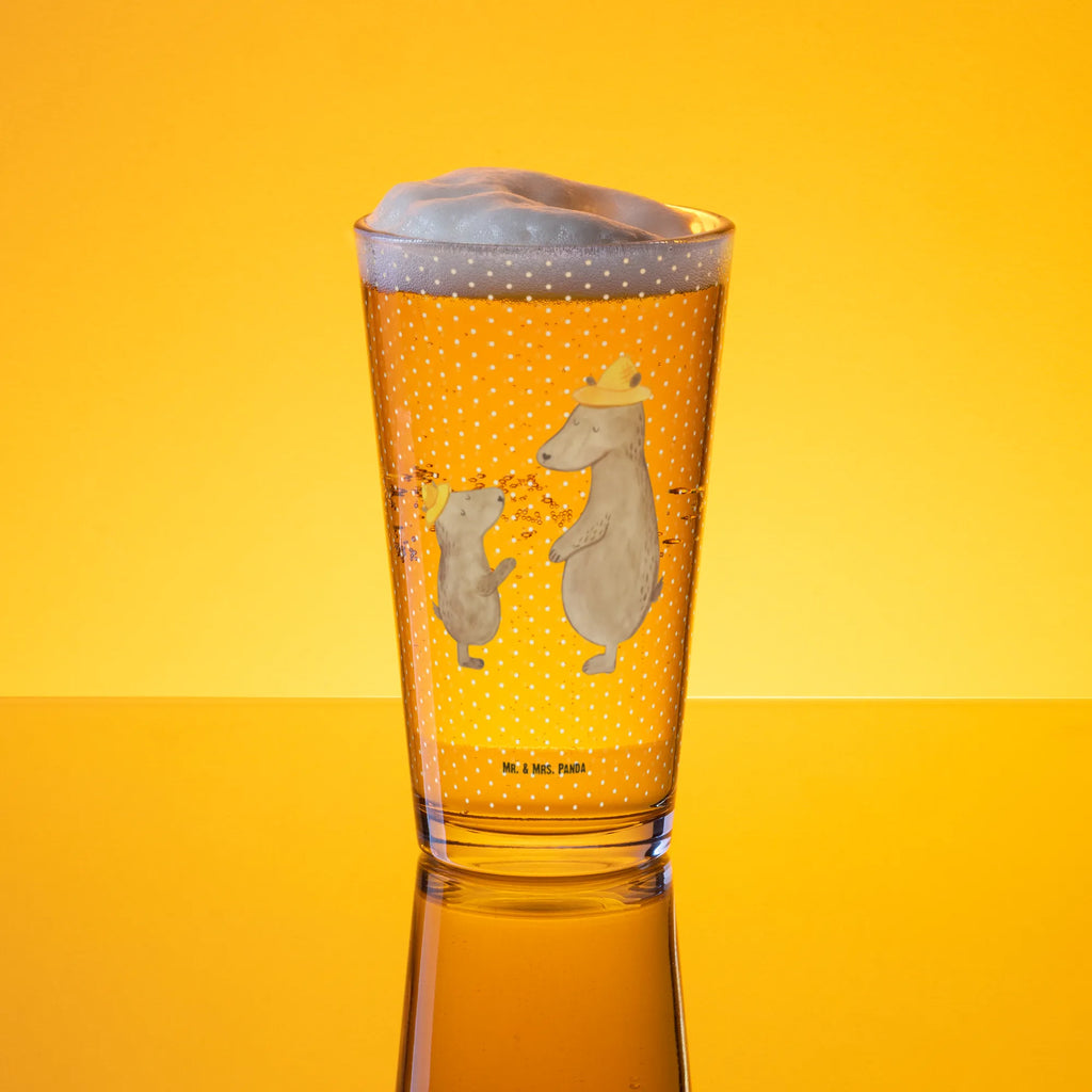 Premium drinking glass Bears with hats dishwasher safe glass, stemware, highball glass, barware, drinking glass, cocktail glass, tumbler, water glass, lead-free crystal glass, luxury drinking glass, beer glass, premium glassware, glass, pint glass, Family, Father's Day, Mother's Day, brother, sister, Mom, Dad, bear, family, son, father-son, daddy, role model, sons, dad, favourite person, father, child, father's day, children