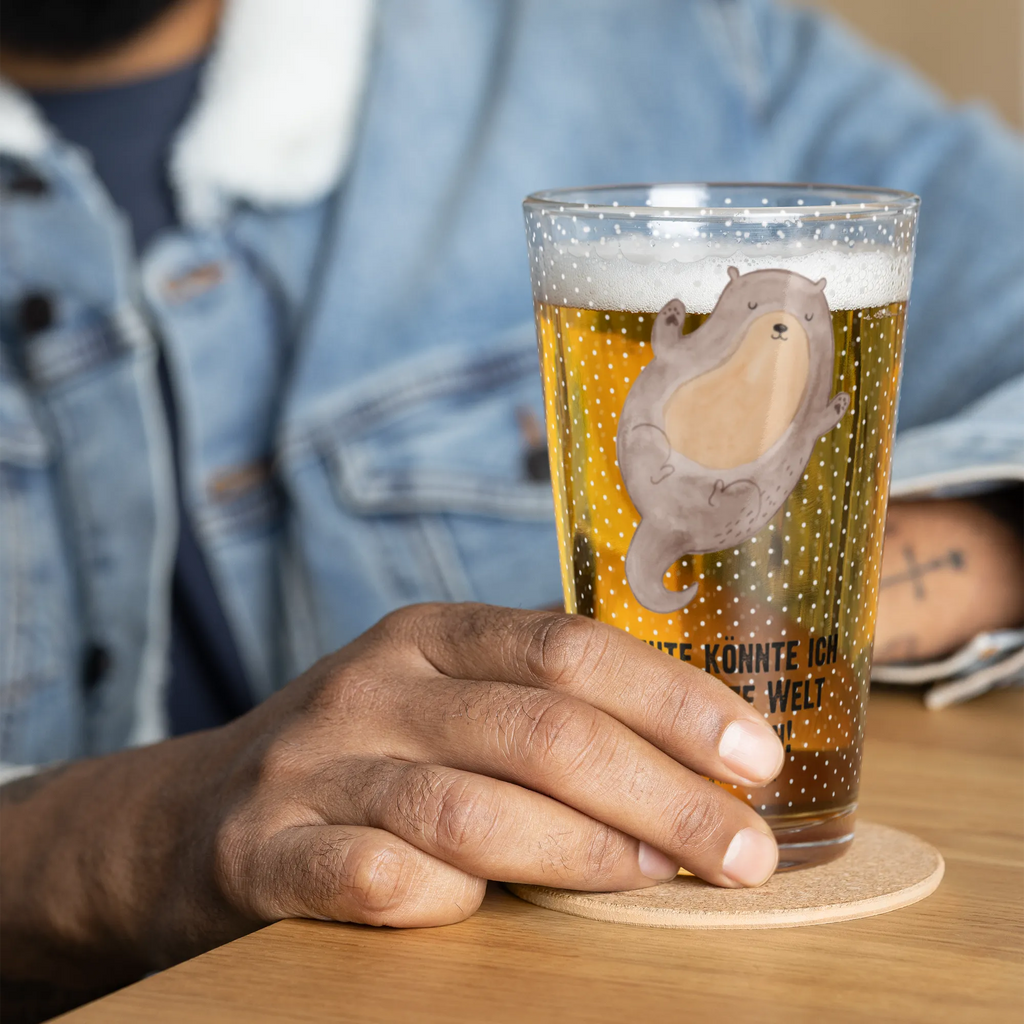 Szklanka do picia premium wydra Przytulić Kuna, wydra, morska wydra