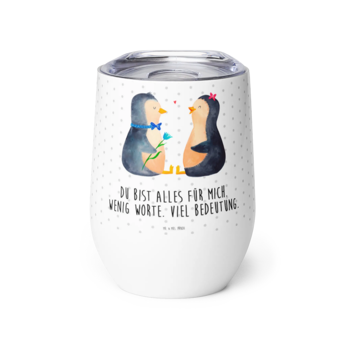 Wine cup Penguin pair North Pole, Penguins, great love, anniversary, wedding day, lovers, penguins, dream couple, love gift, wedding, wedding gift, proof of love