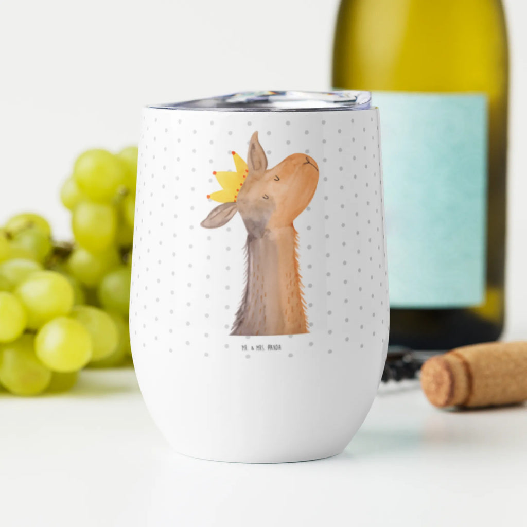 Kieliszek do wina Głowa lamy król Lama, Alpaka