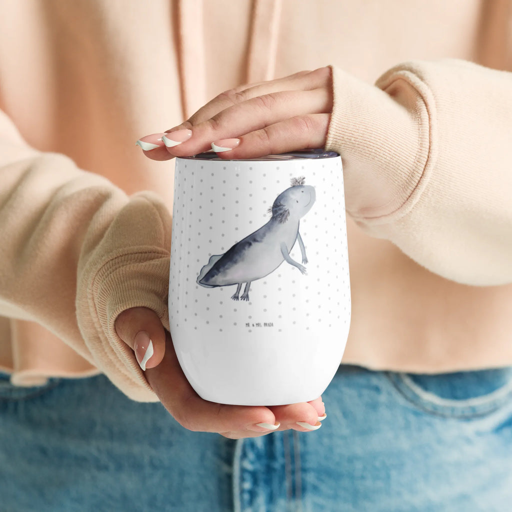 Kieliszek do wina ajolotl pływanie Axolotl, Molch