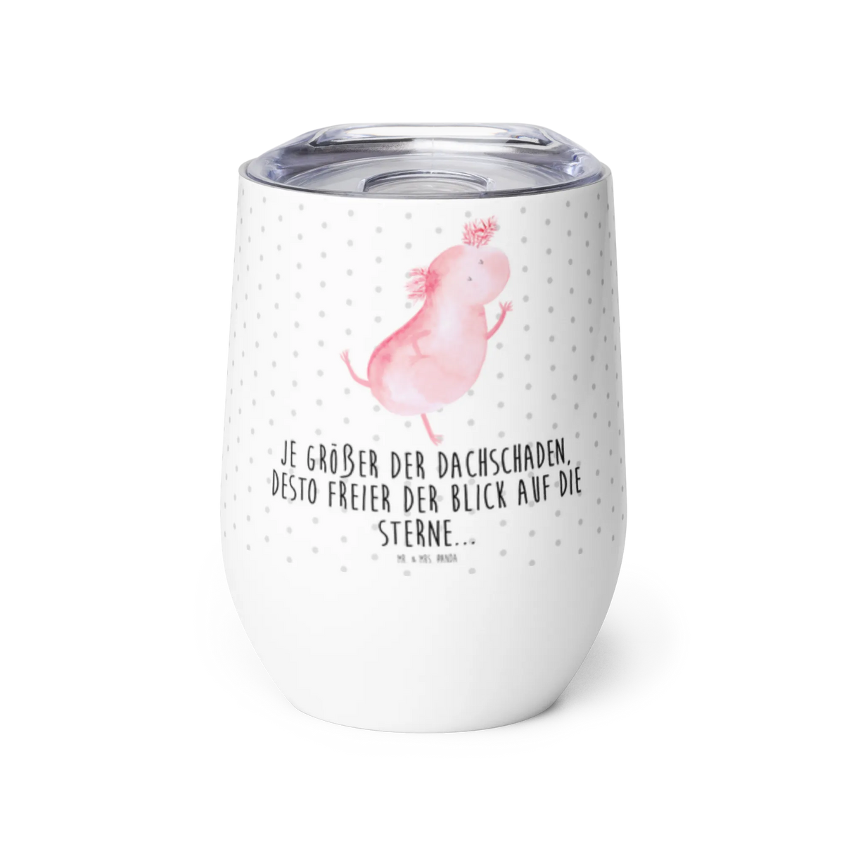 Weinbecher Axolotl Tanzen Reisebecher, isoliertasse, Weintumbler, Isolierbecher, glühweinbecher, reise kaffeebecher, edelstahl isolierbecher, kaffee tasse, glühwein tasse, Edelstahl Weinbecher, motivbecher, Edelstahlbecher, Weinbecher, heißgetränkebecher, edelstahl thermobecher, Outdoor Becher, Thermo Becher, Thermobecher, thermosbecher, Wein Thermobecher, Axolotl, Molch, Verrückt, Lurche, Schwanzlurch, Axolot, Beste Freundin, Sterne, Dachschaden, Lurch, Freundin