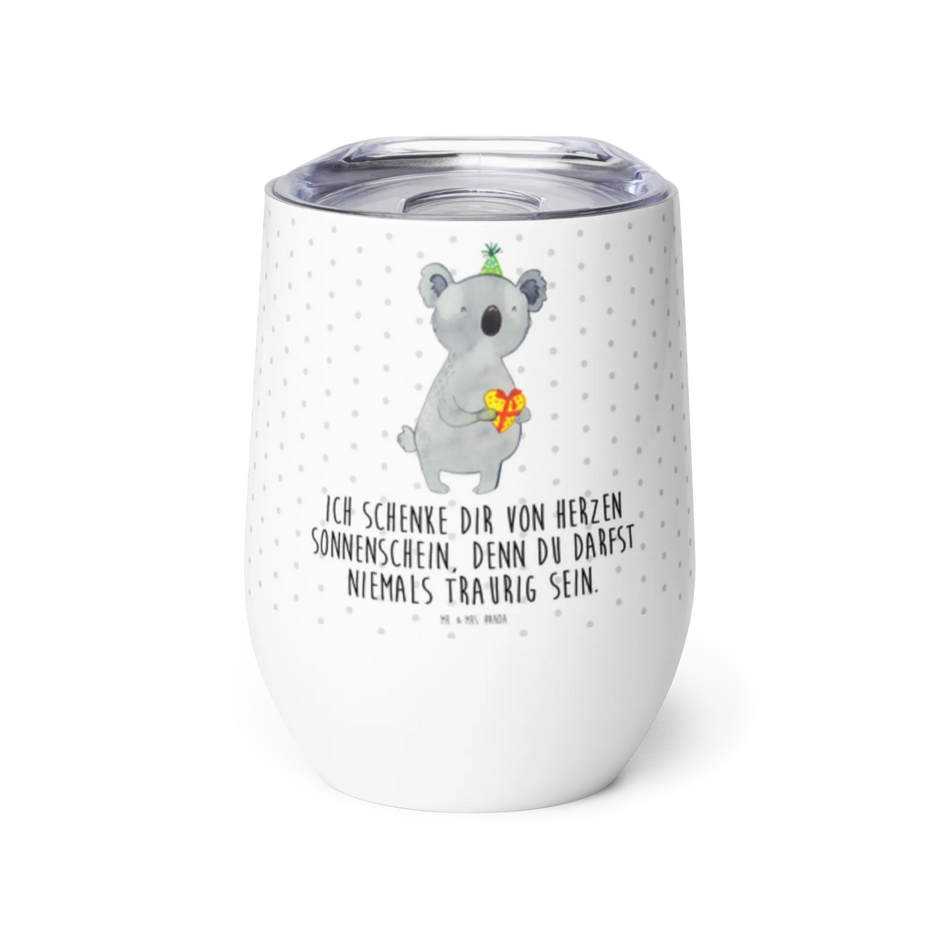 Wine cup Koala bear Gift mulled wine cup, premium wine tumbler, wine travel tumbler, wine tumbler, stemless wine glasses, portable wine cup, wine glasses, drinking cup, insulated tumbler, hot drinks, wine goblet, Koala, Party, Birthday, Present