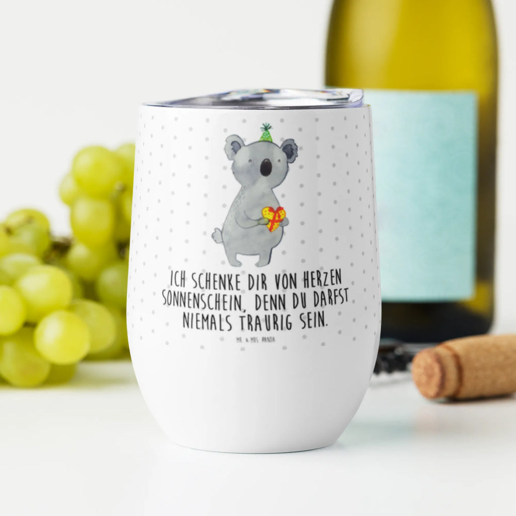 Wine cup Koala bear Gift mulled wine cup, premium wine tumbler, wine travel tumbler, wine tumbler, stemless wine glasses, portable wine cup, wine glasses, drinking cup, insulated tumbler, hot drinks, wine goblet, Koala, Party, Birthday, Present
