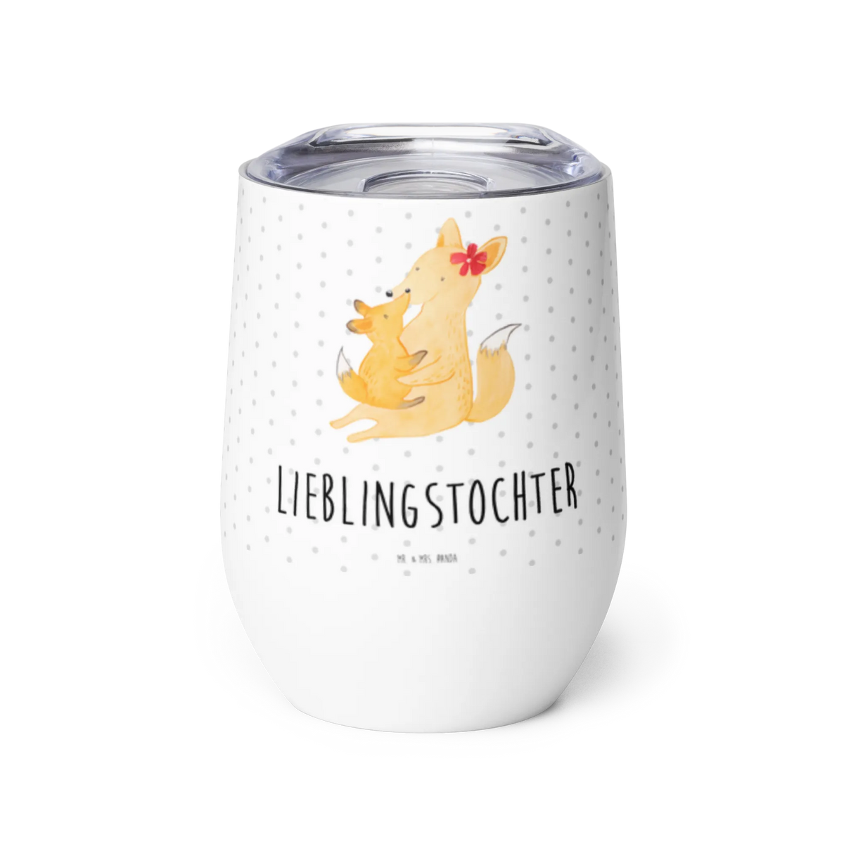 Kieliszek do wina Lis Mama glühwein tasse, glühweinbecher, reise kaffeebecher, Isolierbecher, Reisebecher, kaffee tasse, Edelstahlbecher, Edelstahl Weinbecher, heißgetränkebecher, edelstahl thermobecher, Wein Thermobecher, Weintumbler, Outdoor Becher, Thermo Becher, Weinbecher, motivbecher, Thermobecher, isoliertasse, thermosbecher, edelstahl isolierbecher, Muttertag, Vatertag, Mama, Papa, Oma, Opa, Familie, Schwester, Bruder, Lieblingstochter, Beste Tochter, Mutter, Tochter, Geschenk