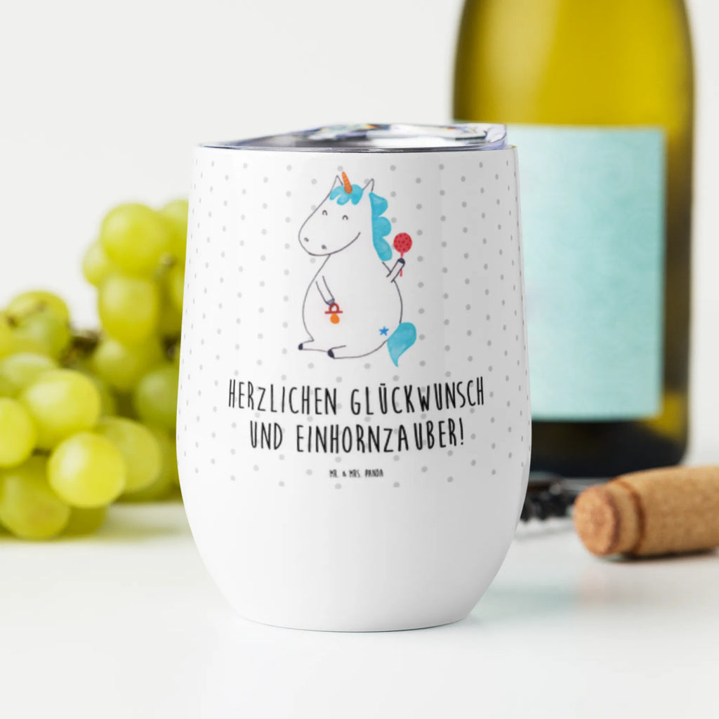 Wine cup unicorn infant insulated tumbler, stemless wine glasses, drinking cup, wine tumbler, wine goblet, mulled wine cup, premium wine tumbler, hot drinks, wine travel tumbler, wine glasses, portable wine cup, unicorn, unicorns, birth gift, offspring, birthday, first child, mother, birth present, baby happiness, birth, parents, baby, kids