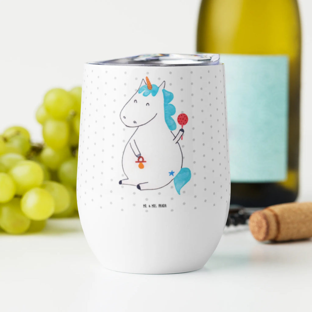Wine cup unicorn infant insulated tumbler, stemless wine glasses, drinking cup, wine tumbler, wine goblet, mulled wine cup, premium wine tumbler, hot drinks, wine travel tumbler, wine glasses, portable wine cup, unicorn, unicorns, birth gift, offspring, birthday, first child, mother, birth present, baby happiness, birth, parents, baby, kids