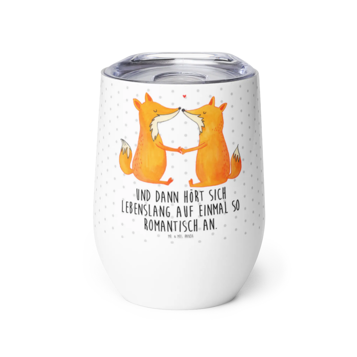 Wine cup foxes Love