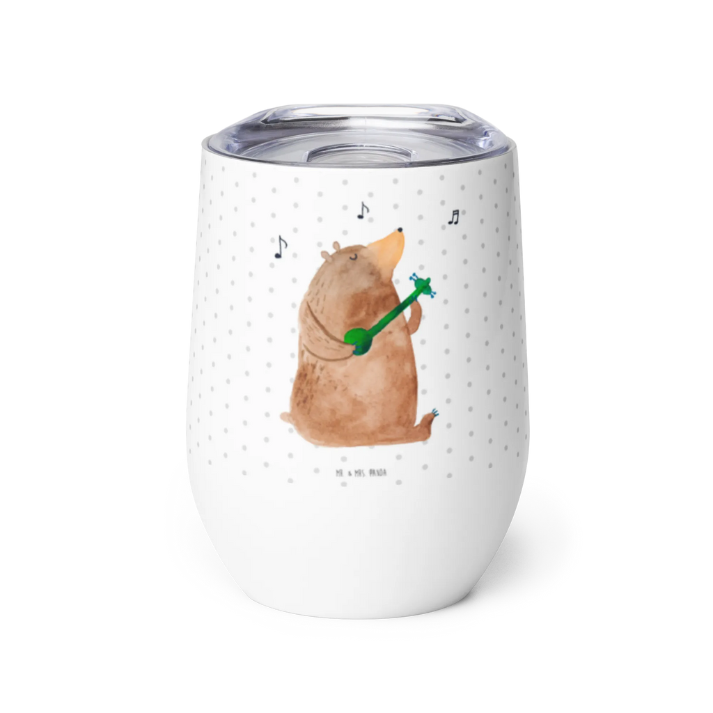 Wine cup bear song insulated tumbler, wine travel tumbler, drinking cup, wine goblet, hot drinks, mulled wine cup, wine tumbler, wine glasses, stemless wine glasses, premium wine tumbler, portable wine cup, bear, teddy, teddy bear, cuddly toy, valentine, love song, heart, Bear, song, saying, love, gift, woman, partner, girlfriend