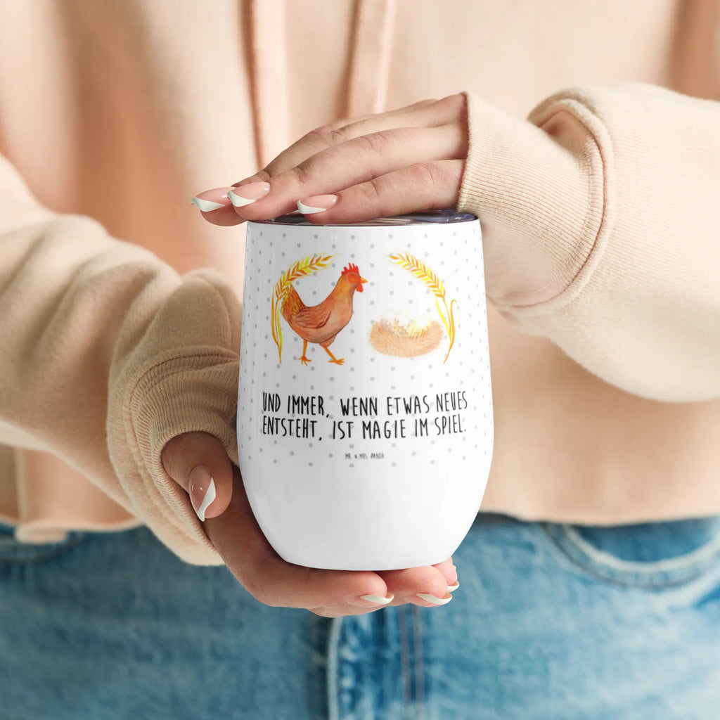 Kieliszek do wina kurczak Dumny Gospodarstwo, zwierzęta gospodarskie, rolnik, rolniczka