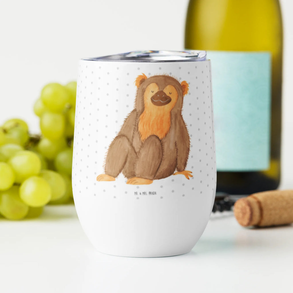 Kieliszek do wina Małpa Afryka, dzikie zwierzęta