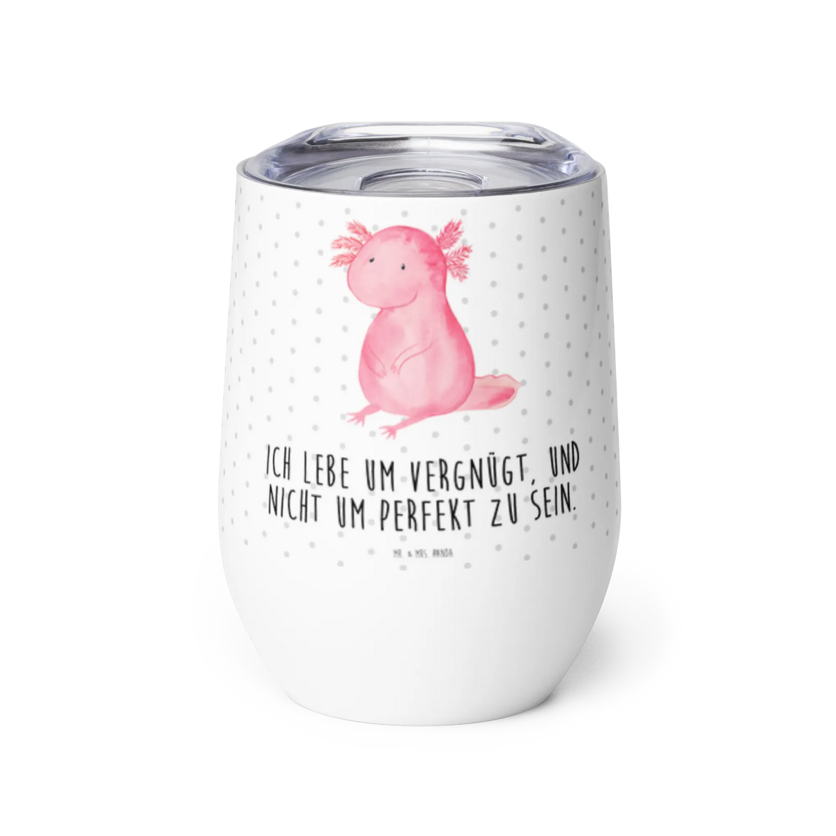 Wine cup axolotl zero Axelotl, marine animals, Mexican walking fish, salamander, wisdom, cheerful, lifestyle, contented, girlfriend, worldly wisdom