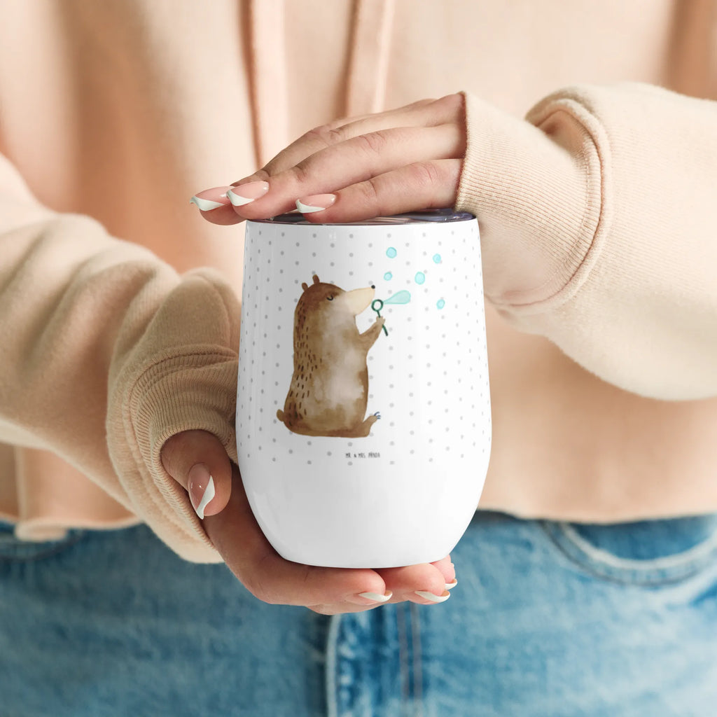 Kieliszek do wina niedźwiedź bańki mydlane Niedźwiedź, Miś, Pluszowy miś