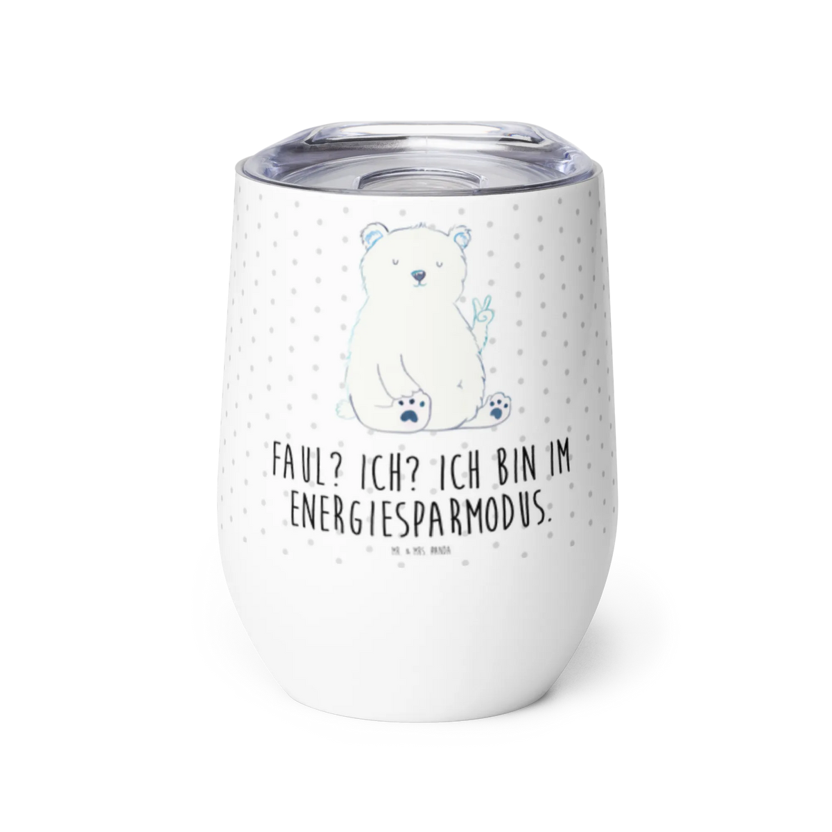 Wine cup Icebear Lazy teddy bear, cuddly toy, work, lazy, relaxing, workplace, office job, Polar bear, North Pole