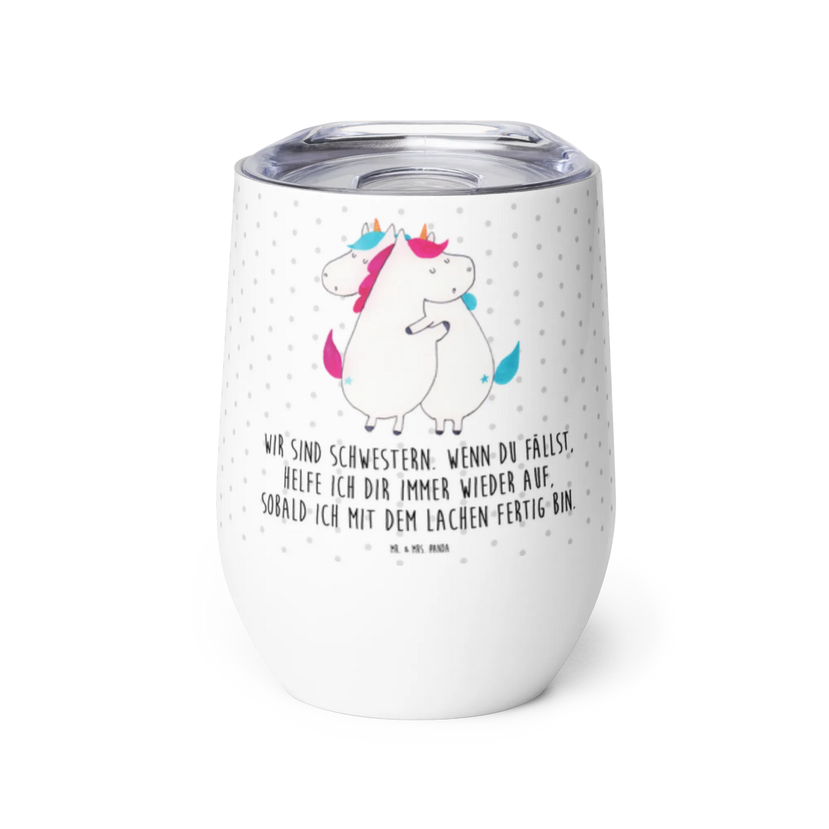 Wine cup unicorns Embrace Sisters, Girlfriends, Siblings