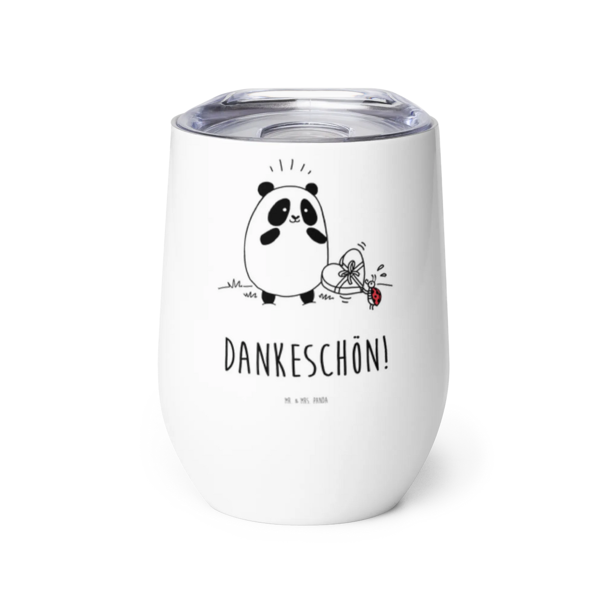 Wine cup Panda Thank you premium wine tumbler, hot drinks, portable wine cup, mulled wine cup, drinking cup, wine travel tumbler, insulated tumbler, wine goblet, wine glasses, stemless wine glasses, wine tumbler