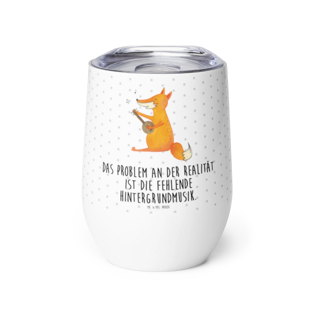 Wine cup Fox guitar animal lover, foxes, forest wildlife, clever as a fox, singer, musician, music saying, gift musician, guitar