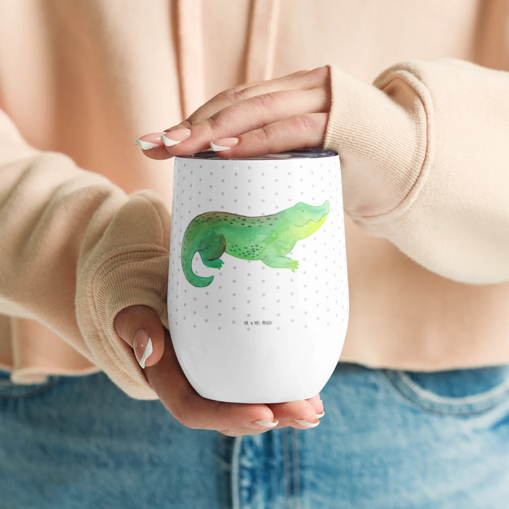 Kieliszek do wina Krokodyl Zwierzeta morskie, Morze, Wakacje