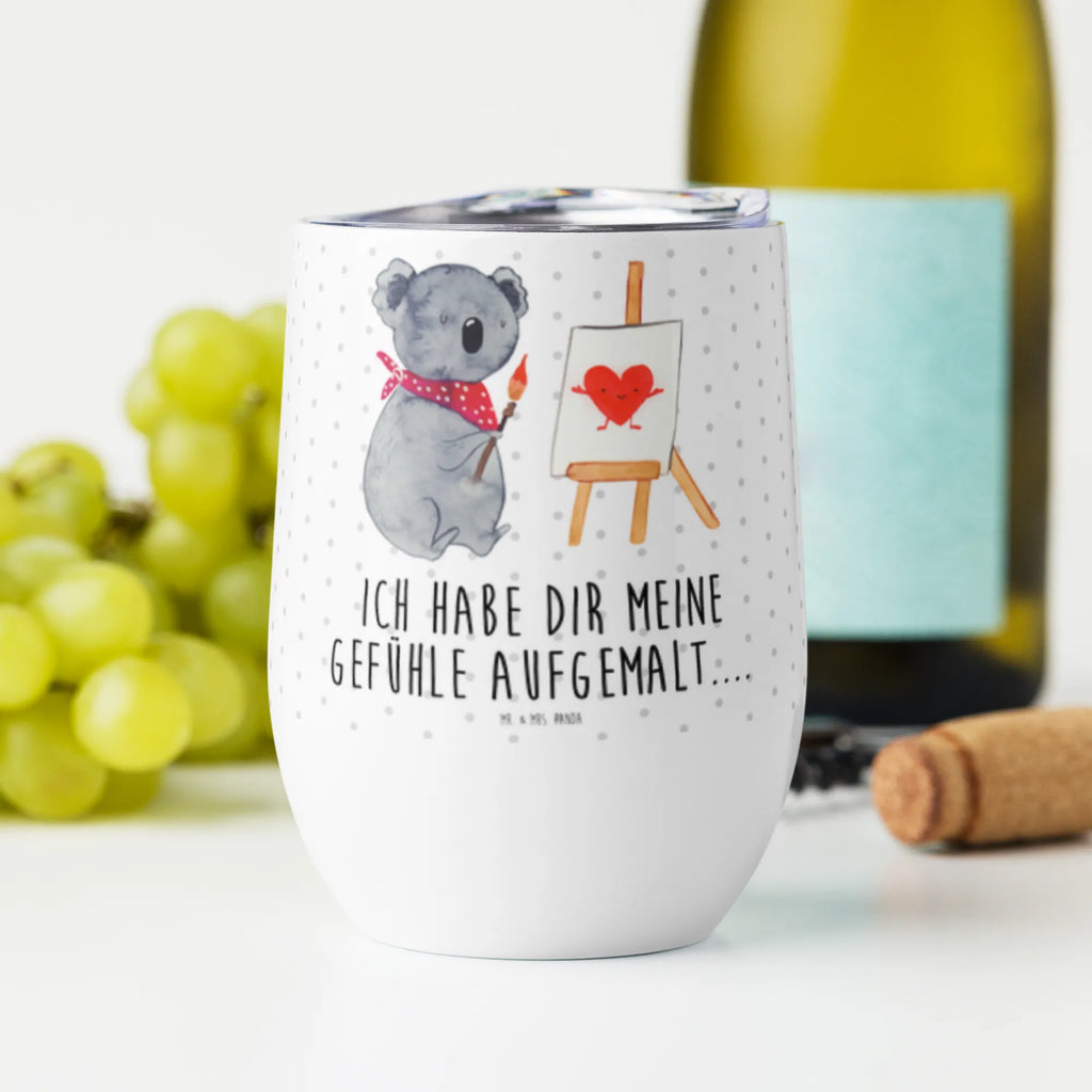 Kieliszek do wina koala artysta Koala, niedźwiedź koalowy