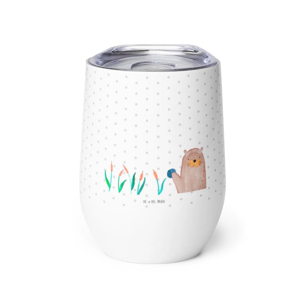 Wine cup otter Stone hot drinks, mulled wine cup, portable wine cup, wine glasses, wine goblet, wine travel tumbler, premium wine tumbler, stemless wine glasses, wine tumbler, drinking cup, insulated tumbler, otter, marten, sea otter, European otter, water mammal, aquatic animal, baby otter, predator, water, otter gifts, animal lover, gift ideas for animal lovers, animal, mammal, water animal, gifts for people in love, Otter Sea Otter Lake Otter