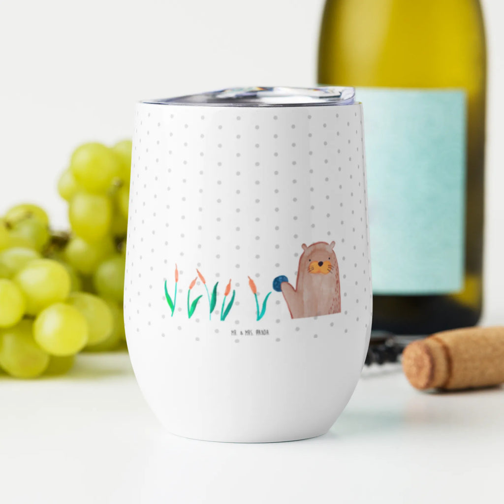 Wine cup otter Stone hot drinks, mulled wine cup, portable wine cup, wine glasses, wine goblet, wine travel tumbler, premium wine tumbler, stemless wine glasses, wine tumbler, drinking cup, insulated tumbler, otter, marten, sea otter, European otter, water mammal, aquatic animal, baby otter, predator, water, otter gifts, animal lover, gift ideas for animal lovers, animal, mammal, water animal, gifts for people in love, Otter Sea Otter Lake Otter