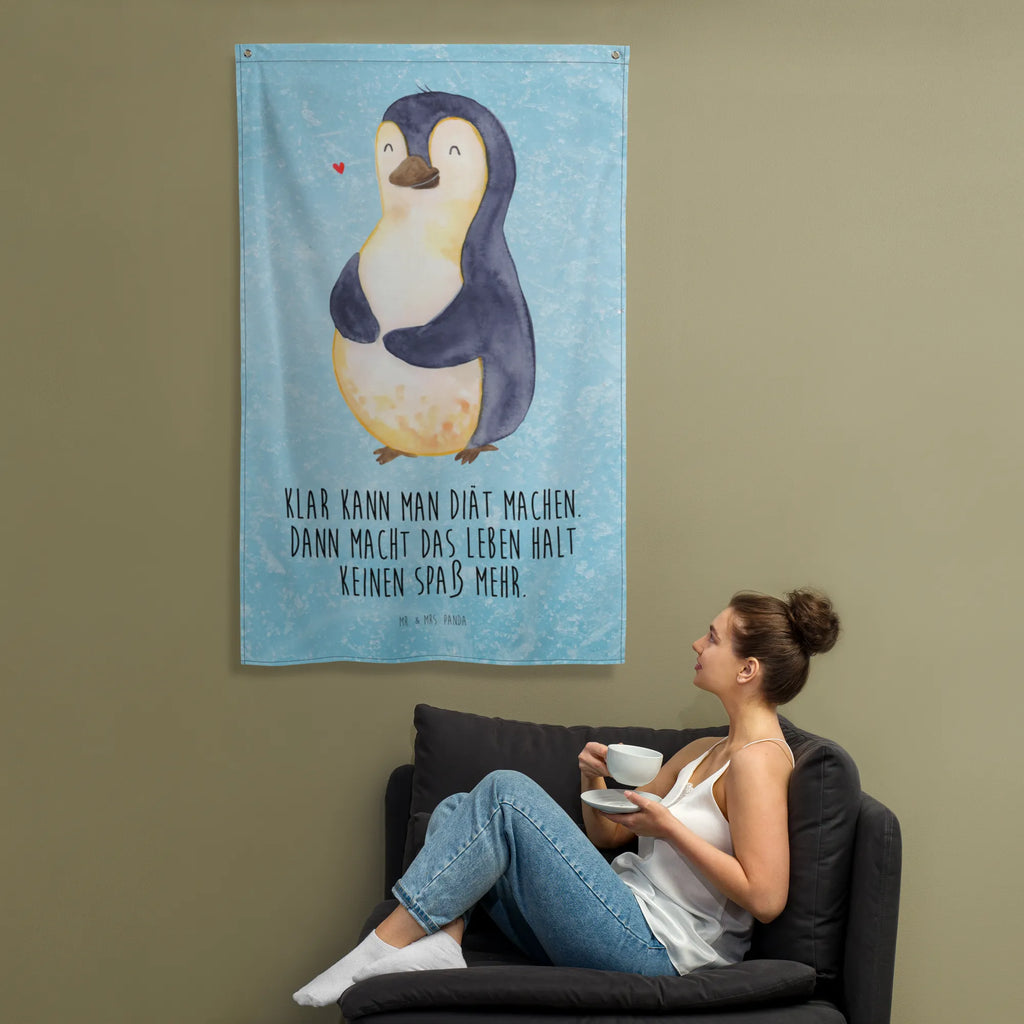 Tapestry Penguin diet Kinderzimmer Deko, Kinderzimmer Wand, Kinderzimmer, Dekoration, Wandbild, Wanddeko, Wandbehang, Schmuck-Wandbehang, Tapestry, Kinderzimmer Wanddeko, Wandteppich, Textil-Kunst, Tapisserie, Boho, Wand Deko, Wandtuch, Pinguin, Körperliebe, Diät, Gewicht, Selbstliebe, Abspecken, Selbstrespekt, Pinguine, Motivation, Abnehmen