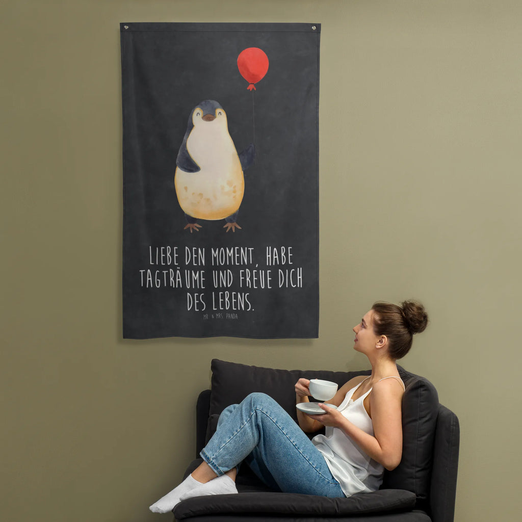 Tapestry Penguin balloon Kinderzimmer Wand, Wandbild, Tapestry, Tapisserie, Textil-Kunst, Kinderzimmer Deko, Schmuck-Wandbehang, Boho, Wandteppich, Wanddeko, Wandtuch, Wand Deko, Wandbehang, Dekoration, Kinderzimmer, Kinderzimmer Wanddeko, Pinguin, Geschenkidee, beste Freundin, Liebe, Geschenk Freundin, neues Leben, Luftballon, Lebenslust, Tagträume, Motivation, Pinguine, Neustart, Glück