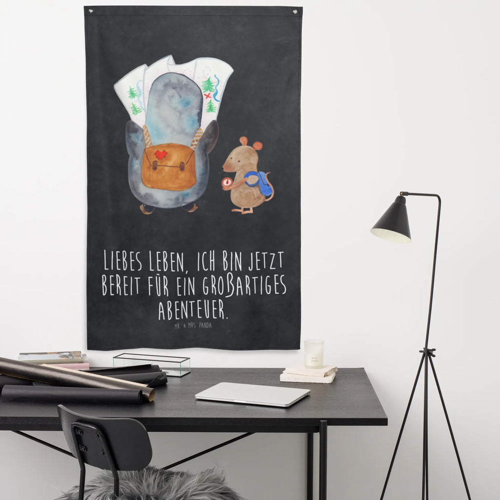 Arrasy Pingwin i Mysz Wędrowcy Kinderzimmer Wand, Schmuck-Wandbehang, Tapisserie, Kinderzimmer Wanddeko, Kinderzimmer Deko, Textil-Kunst, Wanddeko, Wandbehang, Kinderzimmer, Boho, Wand Deko, Tapestry, Wandteppich, Wandtuch, Wandbild, Dekoration, Pinguin, Wanderlust, wandern, Roadtrip, Abenteurer, Ausflug, Pinguine, Abenteuer