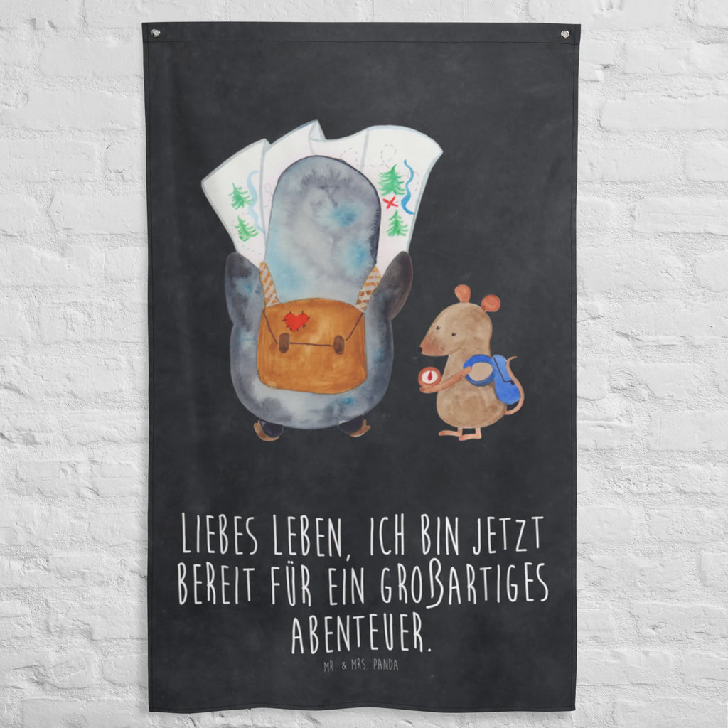 Arrasy Pingwin i Mysz Wędrowcy Kinderzimmer Wand, Schmuck-Wandbehang, Tapisserie, Kinderzimmer Wanddeko, Kinderzimmer Deko, Textil-Kunst, Wanddeko, Wandbehang, Kinderzimmer, Boho, Wand Deko, Tapestry, Wandteppich, Wandtuch, Wandbild, Dekoration, Pinguin, Wanderlust, wandern, Roadtrip, Abenteurer, Ausflug, Pinguine, Abenteuer