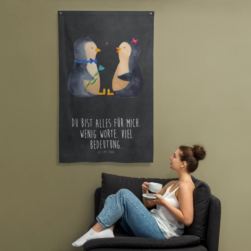 Tapestry Penguin pair Wandbild, Kinderzimmer, Wand Deko, Dekoration, Boho, Wanddeko, Wandbehang, Kinderzimmer Wand, Kinderzimmer Wanddeko, Schmuck-Wandbehang, Textil-Kunst, Kinderzimmer Deko, Tapestry, Tapisserie, Wandtuch, Wandteppich, Pinguin, Pinguine, Hochzeitstag, Hochzeit, Liebesbeweis, Liebe, Verlobung, Jahrestag, große Liebe, Hochzeitsgeschenk, Liebesgeschenk, Traumpaar, Liebespaar