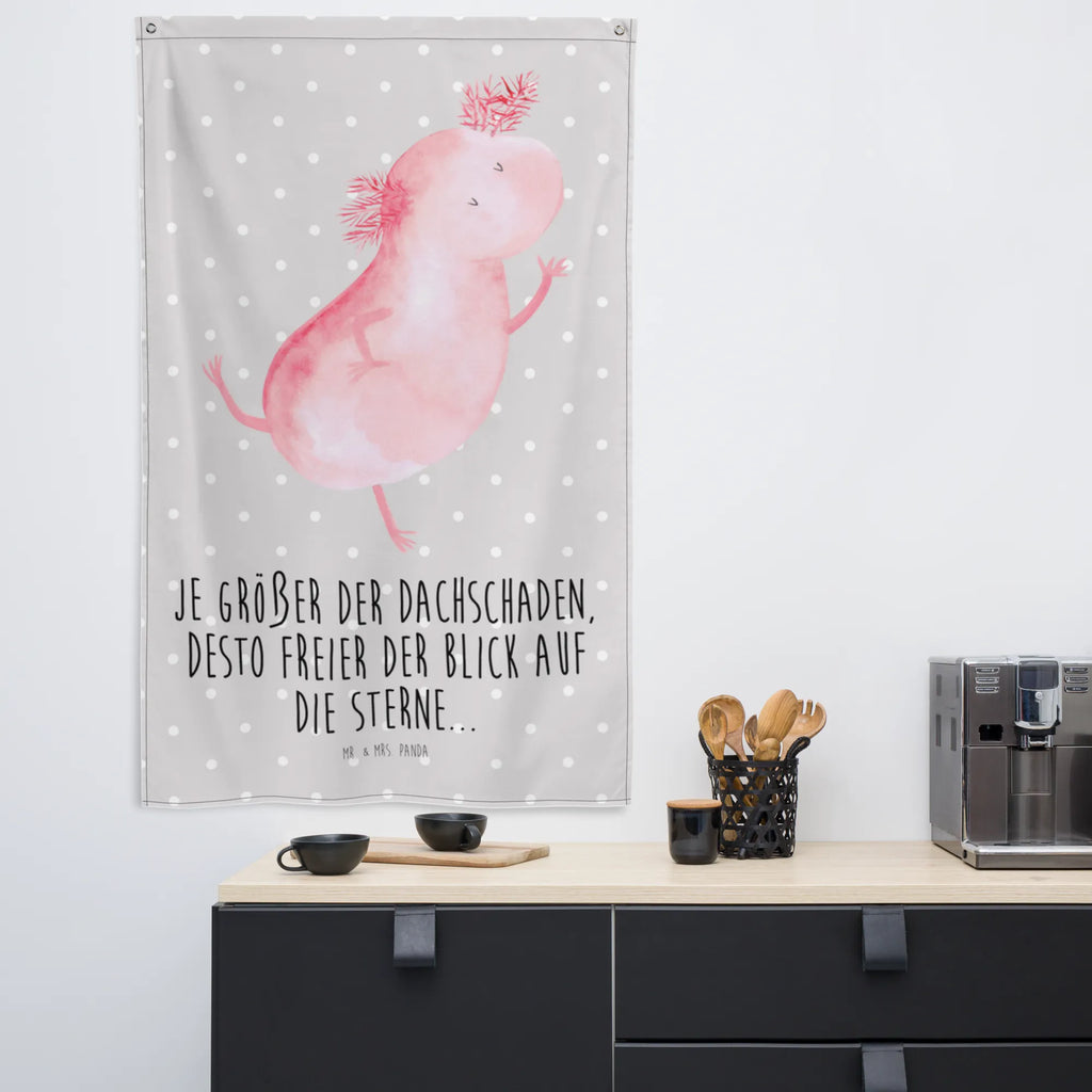 Wandteppich Axolotl tanzt Kinderzimmer Deko, Schmuck-Wandbehang, Kinderzimmer Wanddeko, Textil-Kunst, Tapestry, Wandbehang, Wandbild, Boho, Wandteppich, Tapisserie, Wand Deko, Wandtuch, Kinderzimmer Wand, Axolotl, Molch, Beste Freundin, Dachschaden, Axolot, Lurche, Lurch, Schwanzlurch, Freundin, Sterne, Verrückt