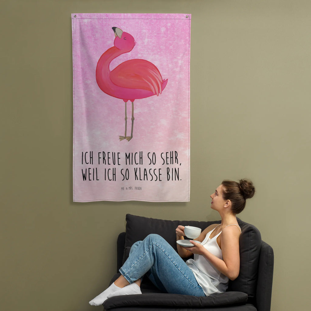 Tapestry flamingo Proud Tapestry, Decoration, Wall hanging, Boho, Flamingo, pink, pink bird, bird of paradise, red, flamingo decoration, gift pink, gifts, gift idea, children, adults, girls, flamingo fans, summer, vacation, sea, unusual gifts in pink, pink gifts, girls gifts, small gifts, Caribbean feeling, funny sayings, self-love, friend, sister, self-acceptance, best friend, mom, joy, proud, daughter