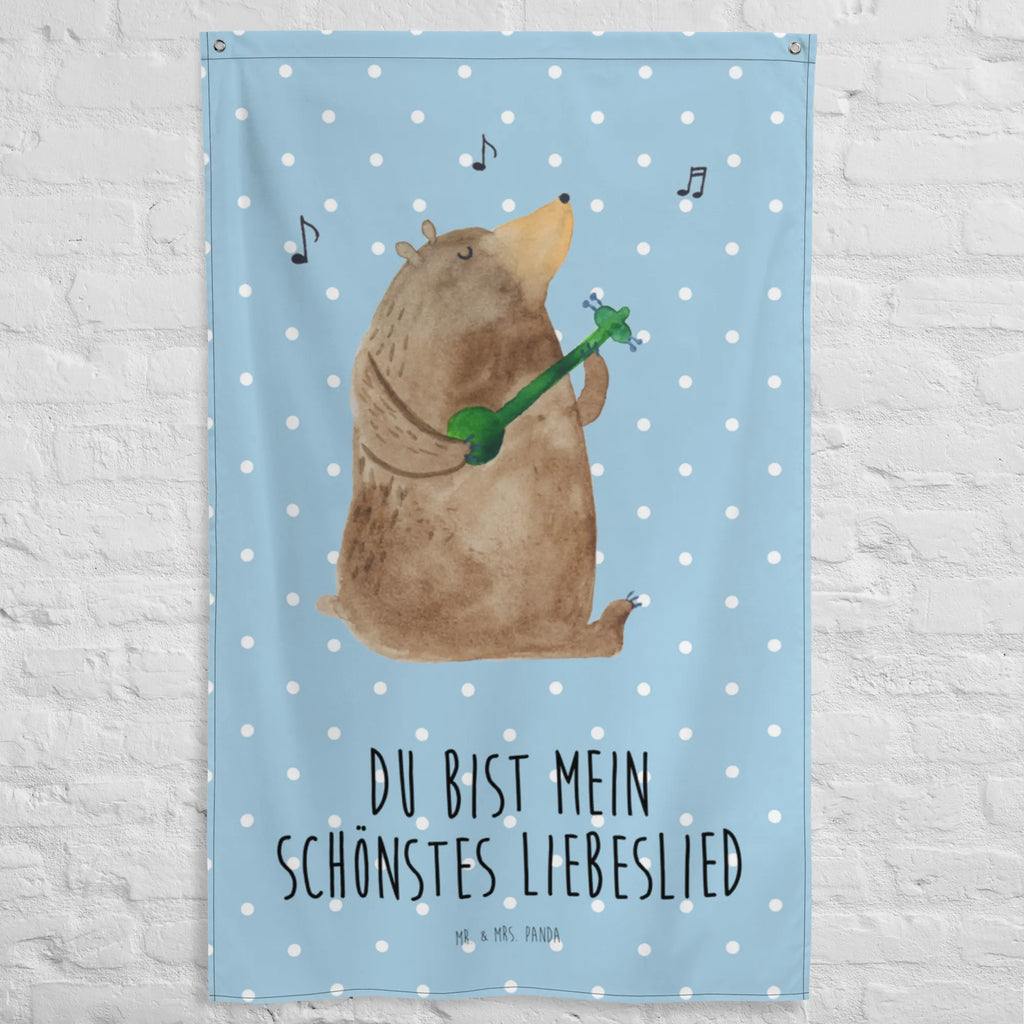 Wandteppich Bär Lied Wandbehang, Kinderzimmer Deko, Kinderzimmer Wand, Wandtuch, Wandteppich, Boho, Kinderzimmer Wanddeko, Tapestry, Wandbild, Textil-Kunst, Wand Deko, Schmuck-Wandbehang, Tapisserie, Teddy, Bär, Teddybär, Lied, Liebeslied, Valentine, Song, Partner, Geschenk, Herz, Liebe, Bärchen, Freundin, Valentinstag, Bear, Frau, Spruch