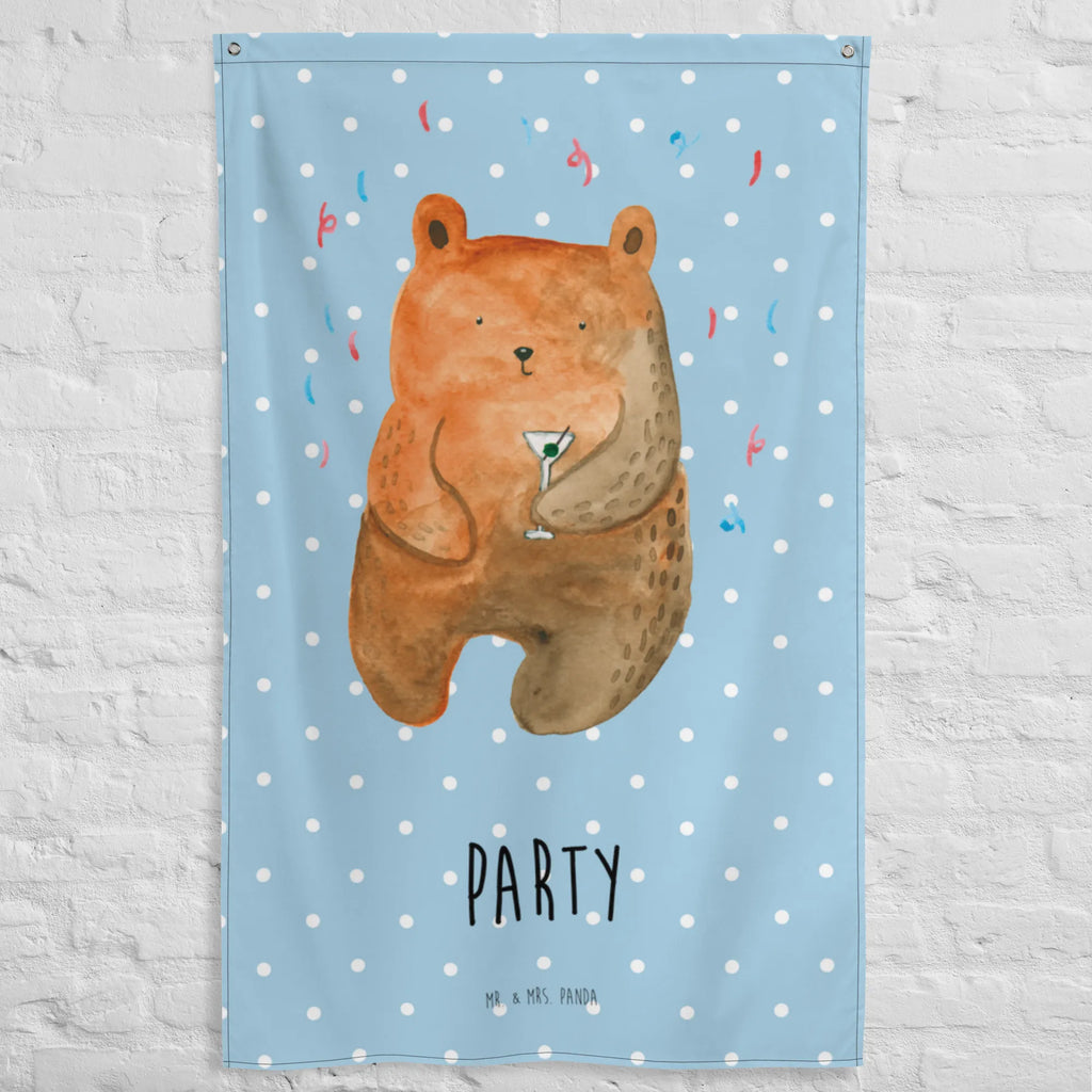 Wandteppich Bär Party Tapestry, Wandtuch, Boho, Wand Deko, Wandbild, Wandteppich, Kinderzimmer Wanddeko, Wandbehang, Textil-Kunst, Kinderzimmer Wand, Tapisserie, Kinderzimmer Deko, Schmuck-Wandbehang, Teddy, Bär, Teddybär, Geschenk, Geburtstag, Gute Laune, Abfeiern, Feiern, Party, Lustig, Mitbringsel, Geburtstagsgeschenk