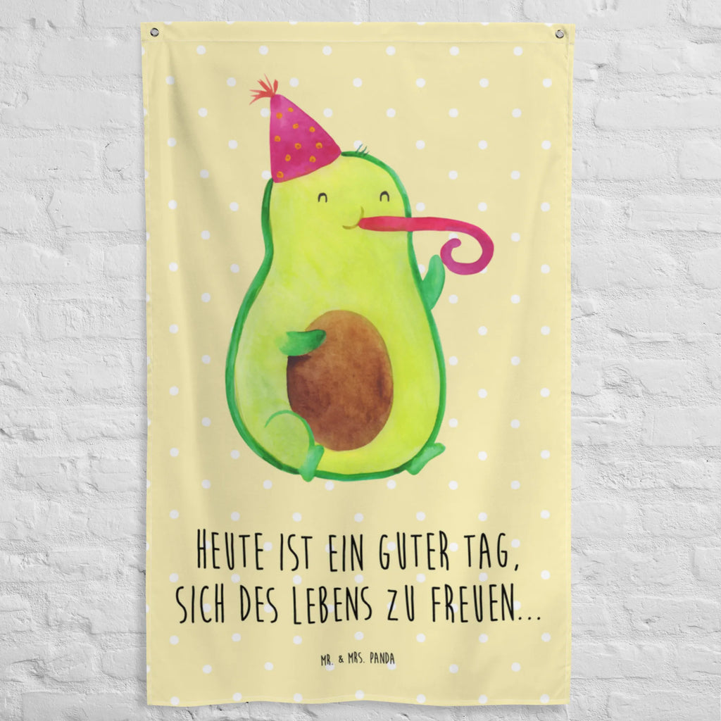 Wandteppich Avocado Partyhupe Wandbehang, Tapestry, Wandbild, Kinderzimmer, Wandtuch, Schmuck-Wandbehang, Kinderzimmer Deko, Textil-Kunst, Dekoration, Wand Deko, Tapisserie, Kinderzimmer Wand, Kinderzimmer Wanddeko, Wanddeko, Wandteppich, Boho, Avocado, Veggie, Vegan, Gesund, Feier, Geburtstag, Fete, Gute Laune, Tröte, Feierlichkeit, Party