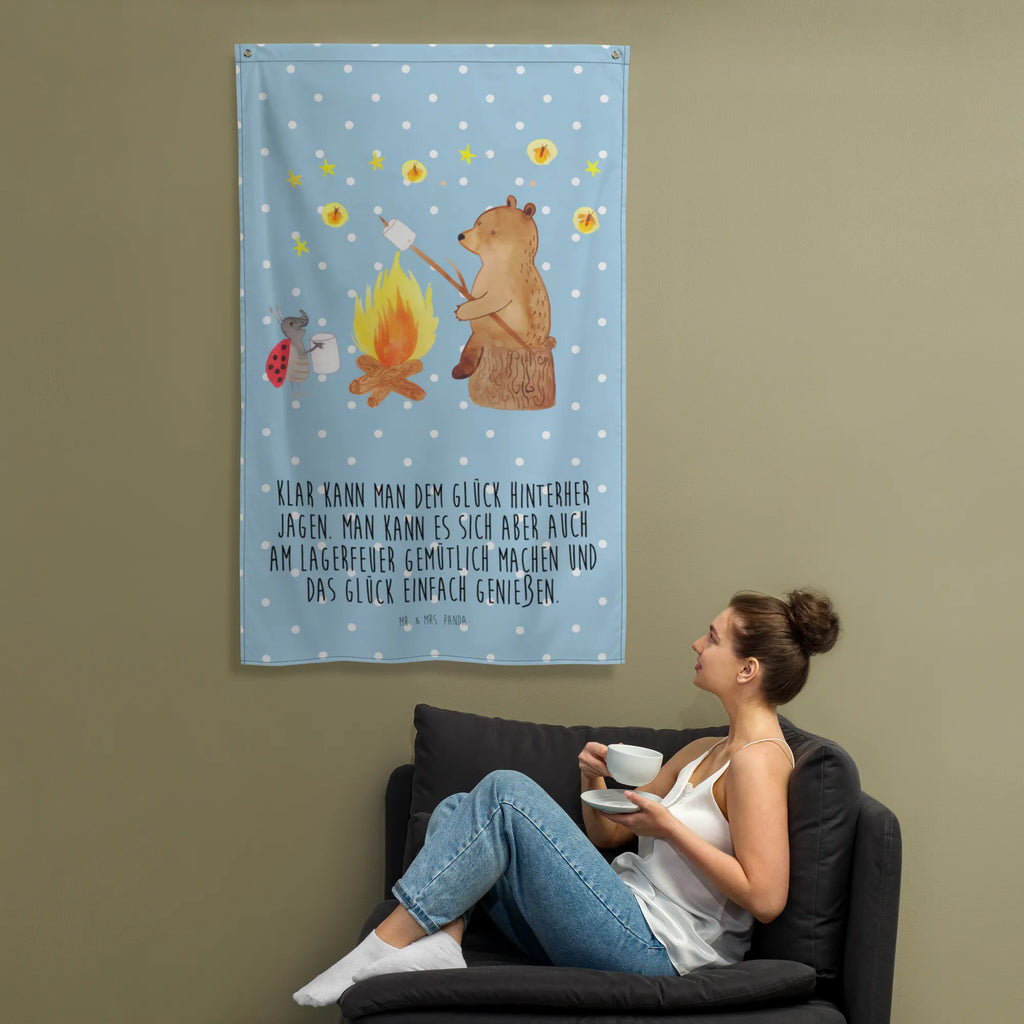 Arrasy Niedźwiedź i biedronka przy ognisku Niedźwiedź, Miś, Pluszowy miś