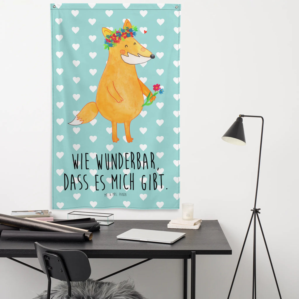 Wandteppich Fuchs Blumenliebe Tapestry, Wandtuch, Tapisserie, Schmuck-Wandbehang, Kinderzimmer Wand, Wandteppich, Wand Deko, Kinderzimmer Deko, Wandbild, Wandbehang, Textil-Kunst, Boho, Kinderzimmer Wanddeko, Fuchs, Mich, Fuchsmädchen, Füchse, Blumen, Freundinnen, Liebe, Liebesbeweis, Motivation, Freude, Ich, Fox, Selbstliebe, Blume, Freundin, Blumenmädchen