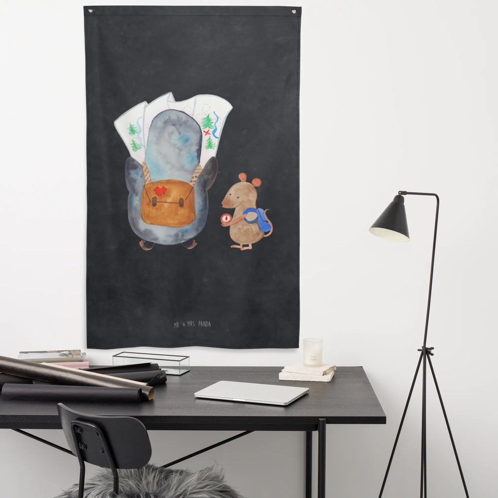 Arrasy Pingwin i Mysz Wędrowcy Kinderzimmer Wand, Schmuck-Wandbehang, Tapisserie, Kinderzimmer Wanddeko, Kinderzimmer Deko, Textil-Kunst, Wanddeko, Wandbehang, Kinderzimmer, Boho, Wand Deko, Tapestry, Wandteppich, Wandtuch, Wandbild, Dekoration, Pinguin, Wanderlust, wandern, Roadtrip, Abenteurer, Ausflug, Pinguine, Abenteuer