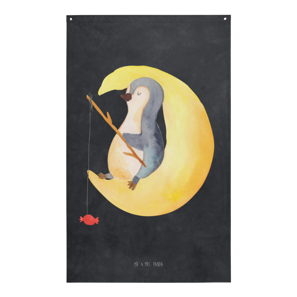 Tapestry Penguin moon Tapestry, Decoration, Wall hanging, Boho, Penguin, North Pole, Winter, Penguins, sleep, falling asleep, guest room, night's rest, insomnia, penguins, bedroom, saying