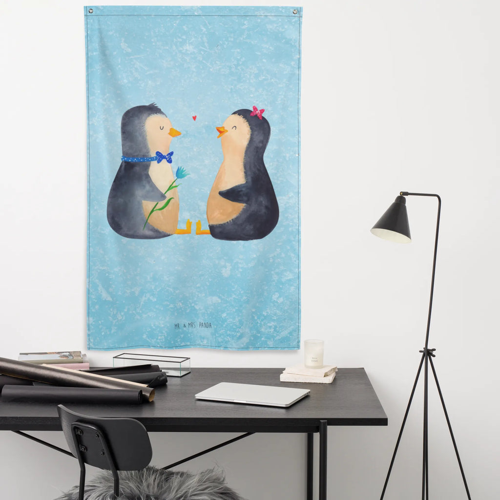 Tapestry Penguin pair Wandbild, Kinderzimmer, Wand Deko, Dekoration, Boho, Wanddeko, Wandbehang, Kinderzimmer Wand, Kinderzimmer Wanddeko, Schmuck-Wandbehang, Textil-Kunst, Kinderzimmer Deko, Tapestry, Tapisserie, Wandtuch, Wandteppich, Pinguin, Pinguine, Hochzeitstag, Hochzeit, Liebesbeweis, Liebe, Verlobung, Jahrestag, große Liebe, Hochzeitsgeschenk, Liebesgeschenk, Traumpaar, Liebespaar