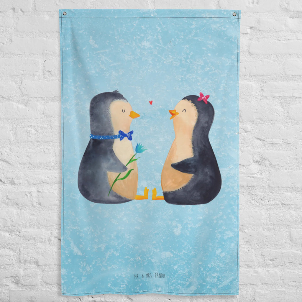Tapestry Penguin pair Wandbild, Kinderzimmer, Wand Deko, Dekoration, Boho, Wanddeko, Wandbehang, Kinderzimmer Wand, Kinderzimmer Wanddeko, Schmuck-Wandbehang, Textil-Kunst, Kinderzimmer Deko, Tapestry, Tapisserie, Wandtuch, Wandteppich, Pinguin, Pinguine, Hochzeitstag, Hochzeit, Liebesbeweis, Liebe, Verlobung, Jahrestag, große Liebe, Hochzeitsgeschenk, Liebesgeschenk, Traumpaar, Liebespaar